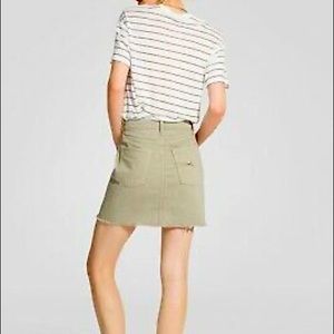 Nobody Denim Green 100% Cotton High Rise Piper Jean Skirt Size 2/4/26 NWT